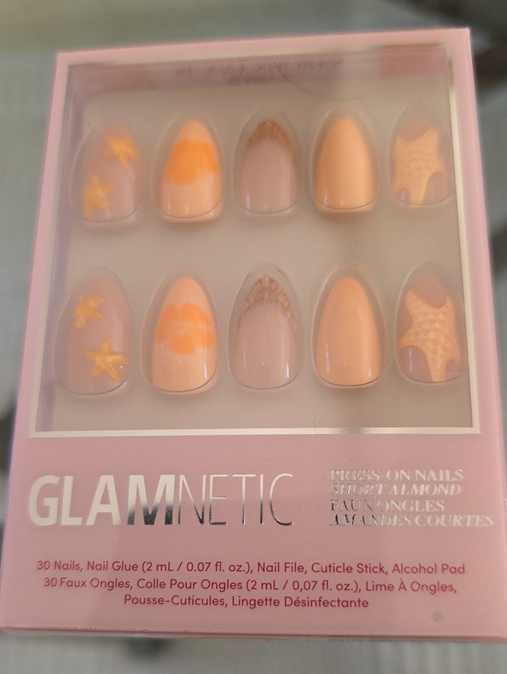 Glamnetic Press-On Almond Nails - Sunny Shores